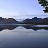 Buy canvas prints of  Derwentwater Reflections by Tony Johnson