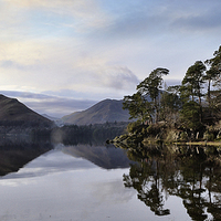 Buy canvas prints of Friars Crag Reflections by Tony Johnson
