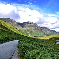 Buy canvas prints of Honister Pass Valley by Tony Johnson