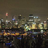 Buy canvas prints of Sydney Harbour New Years Eve by Sheila Smart