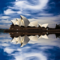 Buy canvas prints of Sydney Opera House abstract by Sheila Smart