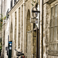 Buy canvas prints of Bicycle in Paris street by Sheila Smart