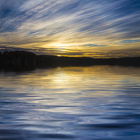 Buy canvas prints of Pittwater sunset by Sheila Smart