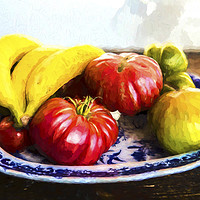Buy canvas prints of Fruit bowl by Sheila Smart
