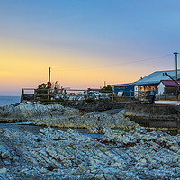 Buy canvas prints of Old fishing shed, Kaikoura, New Zealand by Sheila Smart