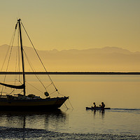 Buy canvas prints of Sunset at Tasman bay by Sheila Smart