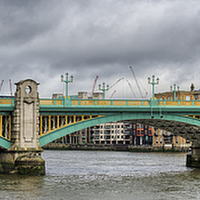Buy canvas prints of Southwark Bridge Panorama by LensLight Traveler