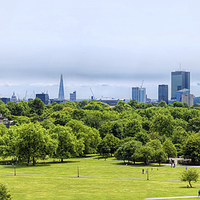 Buy canvas prints of  Panorama Of The City Of London from Primrose Hill by LensLight Traveler