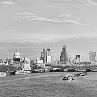 Buy canvas prints of  London Skyline Panorama by LensLight Traveler
