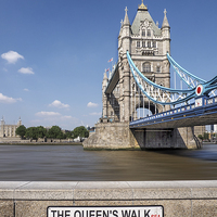 Buy canvas prints of  The Queen's Walk View by LensLight Traveler