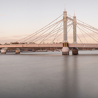 Buy canvas prints of  The Albert Bridge Panorama by LensLight Traveler