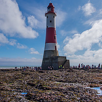 Buy canvas prints of Beachy Head Lighthouse Walk by LensLight Traveler