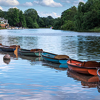 Buy canvas prints of Boats In Richmond by LensLight Traveler