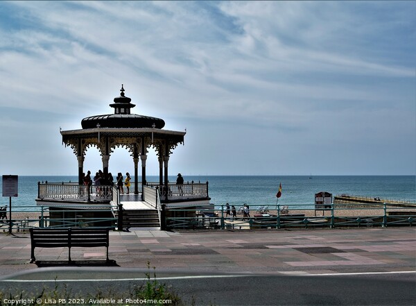 Seafront Bandstand Picture Board by Lisa PB
