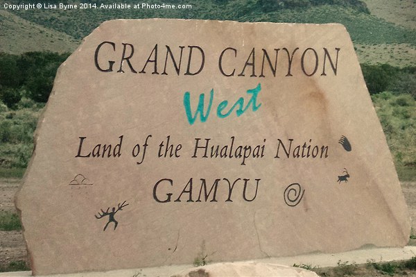 Hualapai Nation Signpost Picture Board by Lisa PB