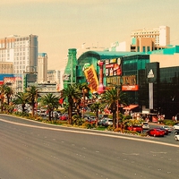 Buy canvas prints of Las Vegas Strip, Street Level by Lisa PB