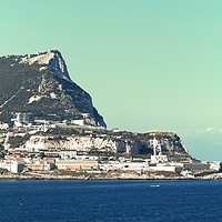 Buy canvas prints of The Rock of Gibraltar. by Lisa PB