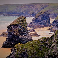 Buy canvas prints of Bedruthan Steps by Lisa PB