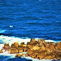 Buy canvas prints of Sea Rocks by Lisa PB