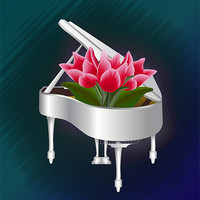 Buy canvas prints of Tulips In Piano by Lidiya Drabchuk