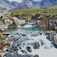 Buy canvas prints of Fairy Pools, Isle of Skye by Paul Masterton