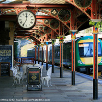 Buy canvas prints of Great Malvern Train Station by Diane Griffiths