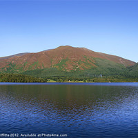 Buy canvas prints of Skiddaw in the Evening, The Lake District by Diane Griffiths