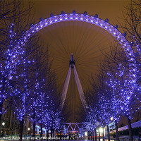 Buy canvas prints of The London Eye by Diane Griffiths