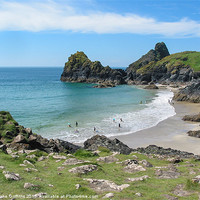 Buy canvas prints of Kynance Cove by Diane Griffiths