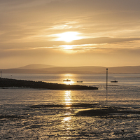 Buy canvas prints of Morecambe sunset by Diane Griffiths