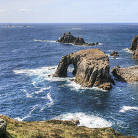 Buy canvas prints of The cliffs around Lands End by Diane Griffiths