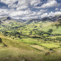 Buy canvas prints of View from Catbells, The Lake District by Diane Griffiths