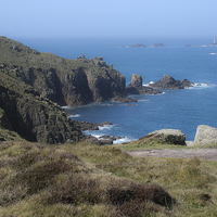 Buy canvas prints of Lands End View by Diane Griffiths