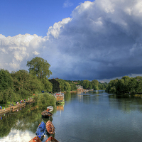 Buy canvas prints of The Thames at Richmond by Diane Griffiths