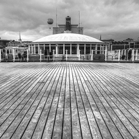 Buy canvas prints of At the End of Bournemouth Pier by Diane Griffiths