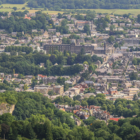 Buy canvas prints of  Matlock, from the Heights of Abraham by Diane Griffiths