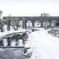 Buy canvas prints of  Penkridge Under Snow by Diane Griffiths