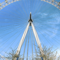 Buy canvas prints of  The London Eye,  London by Diane Griffiths
