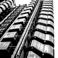 Buy canvas prints of  The Lloyd's building by Diane Griffiths