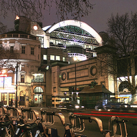 Buy canvas prints of  Charing Cross at Night by Diane Griffiths