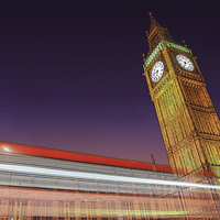 Buy canvas prints of  Big Ben at Night by Diane Griffiths