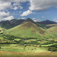 Buy canvas prints of View on Catbells Walk, Keswick by Diane Griffiths