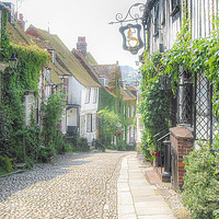 Buy canvas prints of Mermaid Street, Rye by Diane Griffiths