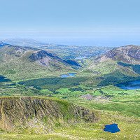 Buy canvas prints of View from Snowdon by Diane Griffiths
