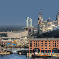 Buy canvas prints of View over Liverpool by Diane Griffiths