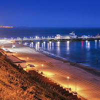 Buy canvas prints of Bournemouth Pier at Night by Diane Griffiths