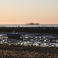 Buy canvas prints of Herne Bay Sunset by Diane Griffiths