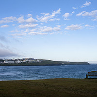 Buy canvas prints of Pentire and Fistral by Diane Griffiths