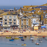 Buy canvas prints of St Ives Harbour by Diane Griffiths