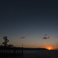 Buy canvas prints of Herne Bay Sunset by Diane Griffiths